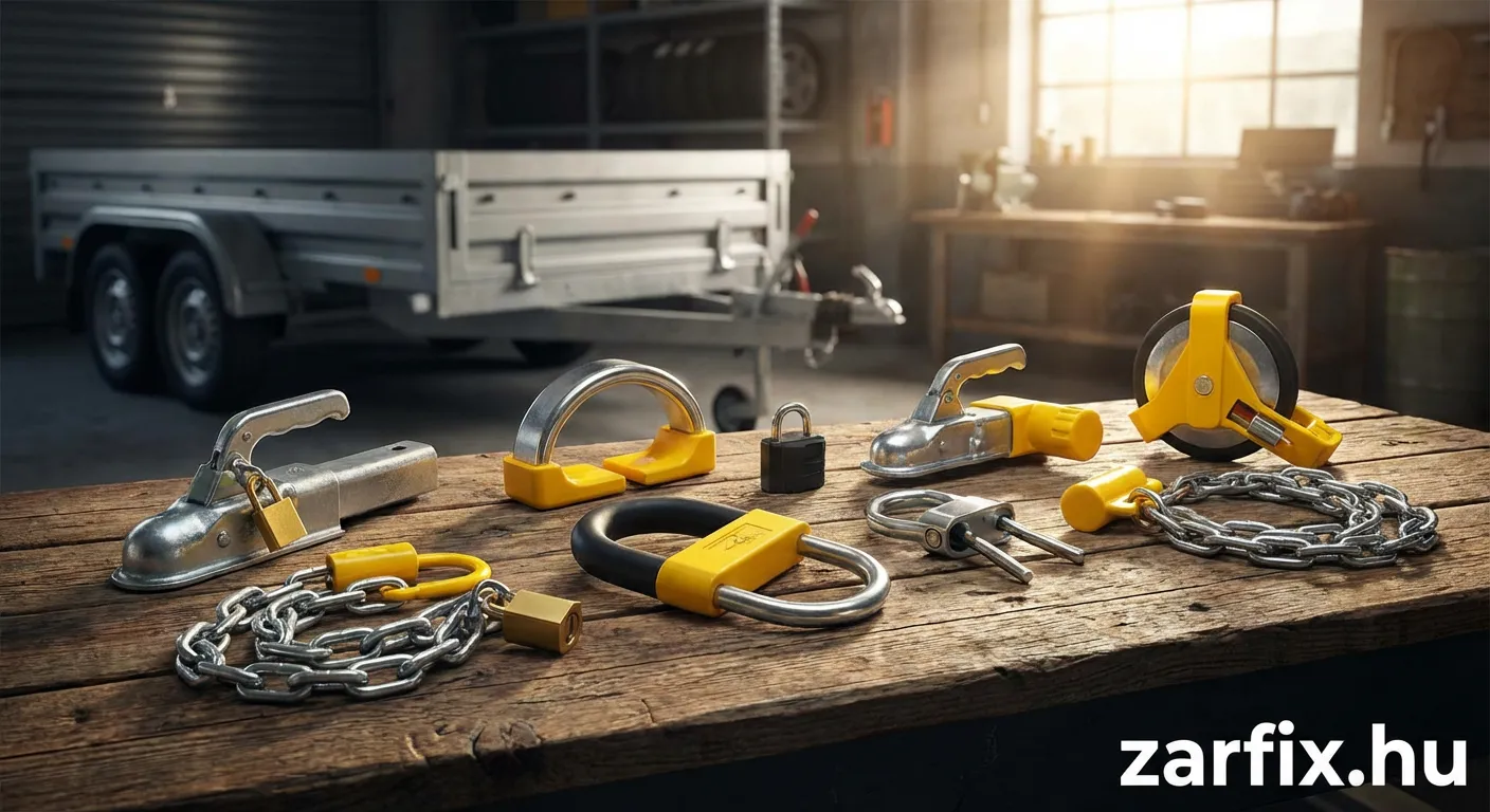 Utánfutó zárak és lopásgátlók: Teljes útmutató